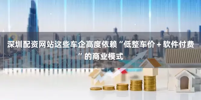 深圳配资网站这些车企高度依赖“低整车价＋软件付费”的商业模式